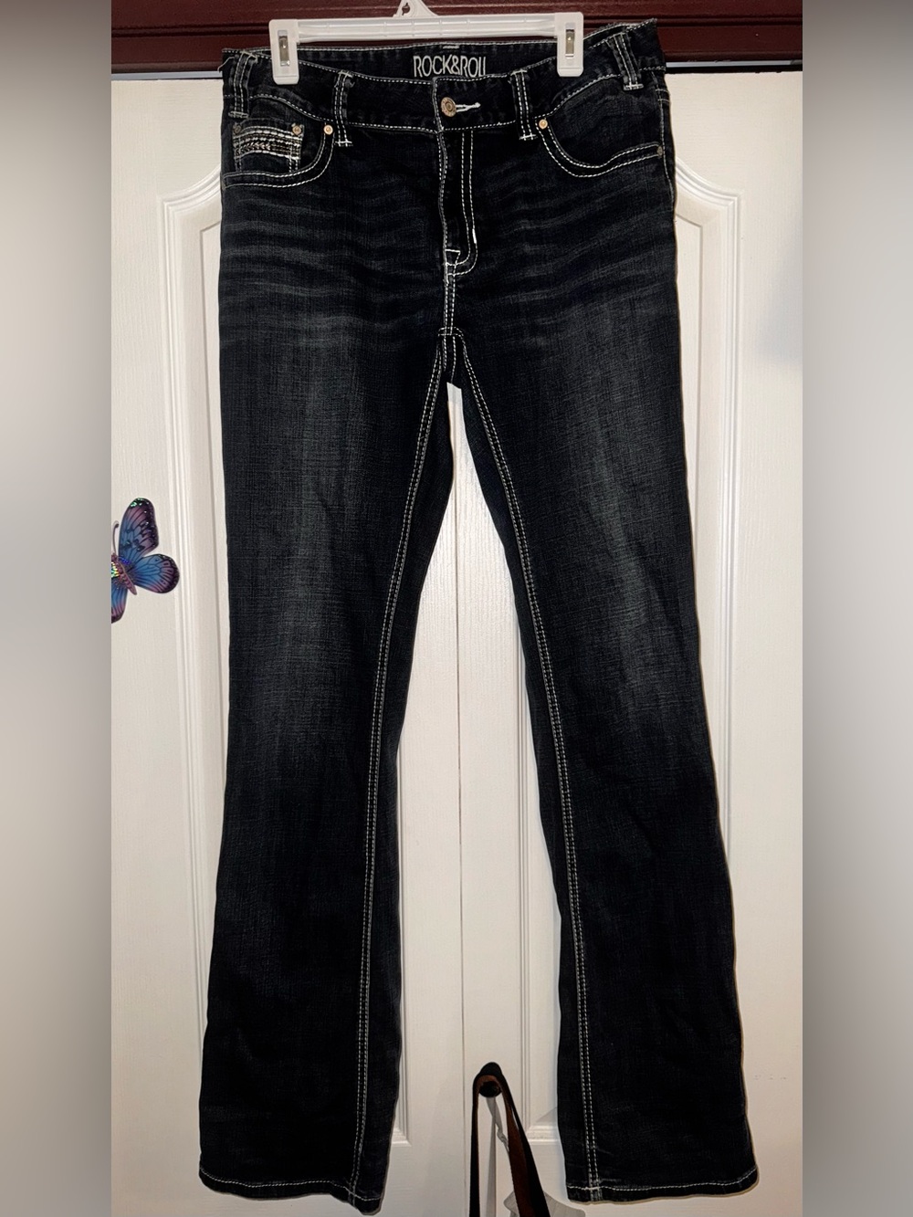 Rock&Roll Boyfriend Fit Mid-Rise Jeans